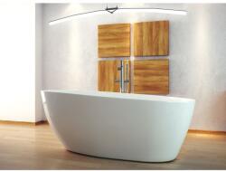 Besco Cada freestanding ovala Besco Goya compozit 160x70 cm, alb (GOYA16070)