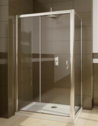 Radaway Cabina dus dreptunghiulara cu usa glisanta Radaway Premium Plus DWJ+S 120x100 cm, sticla transparenta (33313-01-01N/33423-01-01N)