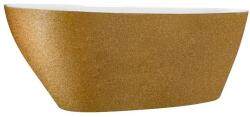 Besco Cada freestanding ovala Besco Goya Glam compozit 160x70 cm, auriu (WMD-160-GZ)