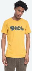 Fjall Raven pamut póló Logo sárga, nyomott mintás, F87045 - sárga XL