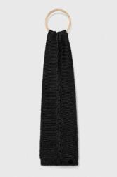 Guess sál gyapjú keverékből fekete, sima - fekete Univerzális méret - answear - 17 390 Ft