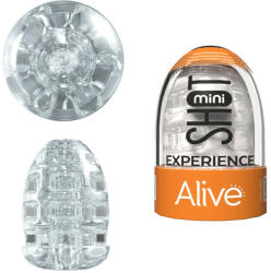 Alive Shot mini maszturbátor, semleges nyílással (áttetsző) - ovszer-vasarlas