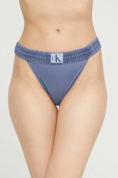 Calvin Klein bikini felső sötétkék, enyhén merevített kosaras - sötétkék S