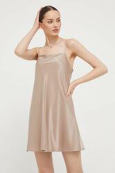 Abercrombie & Fitch ruha bézs, mini, egyenes - bézs M - answear - 16 990 Ft
