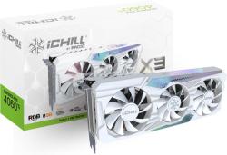 Inno3D GeForce RTX 4060 Ti 8GB ICHILL X3 WHITE (C406T3-08D6X-17113280) Placa video