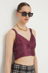 Abercrombie & Fitch top női, lila - lila XL
