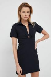 Desigual ruha fekete, mini, harang alakú - fekete XL - answear - 44 990 Ft