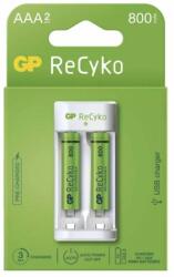GP Batteries EMOS GP Akkumulátor töltő Eco E211+2xAAA ReCyko 800mAh (B51211)