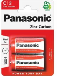 Panasonic C-R14 Zinc Carbon C "Baby" elem 1, 5V, 2 db/bliszter (PANR14R/2BP)
