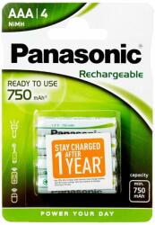 Panasonic AAA-P03 750mAh 1, 2V tölthető elem 4db/bliszter (PANP03P2B800)