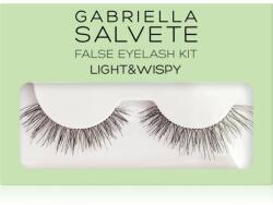 Gabriella Salvete False Eyelash Kit Light & Wispy gene false cu lipici 1 buc