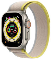 COTECi W97 Ultra Wild Trail szalag az Apple Watch 38 / 40 / 41mm-es órájához Sárga bézs színnel (21044-YM)