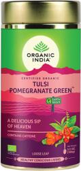 Organic India Tulsi POMEGRANATE GREEN, szálas bio tea, 100g - Organic India