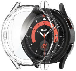 SPIGEN Set Husa protectoare + folie protectie Spigen THIN FIT pentru Samsung GALAXY Watch 5 PRO (45 MM) CRYSTAL CLEAR - typec