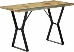 vidaXL tömör újrahasznosított fa étkezőasztal 120 x 60 x 76 cm (247950) - pepita