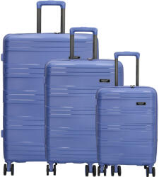 Dugros Valencia lila 4 kerekű 3 részes bőrönd szett (21132014)