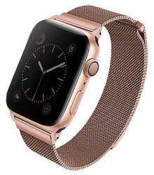 UNIQ pasek Dante Apple Watch Series 4/5/6/7/8/SE/SE2 38/40/41mm rozsdamentes acél różwo-złoty/rózsa arany