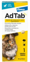 Elanco AdTab 48 mg rágótabletta macskák részére (> 2, 0-8, 0 kg)