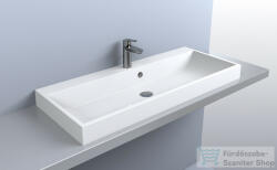 LunArt Atty 1000 99, 4x41, 8 cm-es beépíthető öntöttmárvány mosdó, fényes fehér 5999123005793 (5999123005793)
