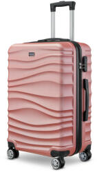 BeComfort L02-R-75, ABS, guruló, rosegold bőrönd 75 cm