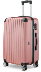 BeComfort L01-R-55, ABS, guruló, rosegold bőrönd 55 cm
