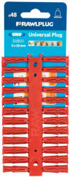 Rawlplug Műanyag tipli Rawlplug 6x28 piros 48db/csomag (KOE-RAWB628)