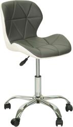  NERO szürke-fehér irodai szék eko bőrből