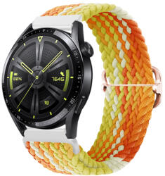 BSTRAP Elastic Nylon szíj Huawei Watch GT3 42mm, fragrant orange (SSG024C1308)