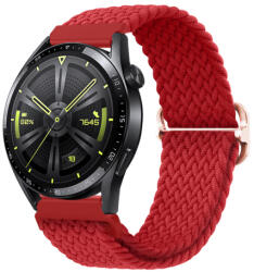 BSTRAP Elastic Nylon szíj Huawei Watch GT/GT2 46mm, red (SSG025C0512)