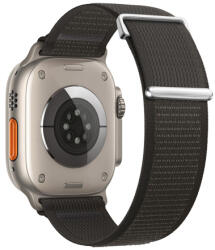 BSTRAP Velcro Nylon szíj Apple Watch 38/40/41mm, black (SAP016C03)