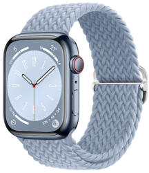 BSTRAP Elastic Nylon szíj Apple Watch 42/44/45mm, rock cyan (SAP013C51)