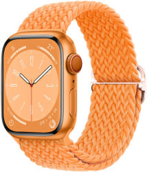 BSTRAP Elastic Nylon szíj Apple Watch 42/44/45mm, bright orange (SAP013C57)