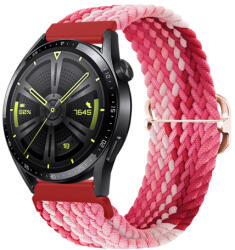 BSTRAP Elastic Nylon szíj Huawei Watch GT3 46mm, strawberry (SSG025C1108)