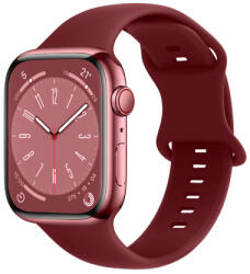 BSTRAP Smooth Silicone szíj Apple Watch 38/40/41mm, claret (SAP014C08)