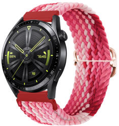 BSTRAP Elastic Nylon szíj Samsung Galaxy Watch Active 2 40/44mm, strawberry (SSG024C11)