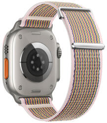 BSTRAP Velcro Nylon szíj Apple Watch 42/44/45mm, silty sand (SAP016C16)