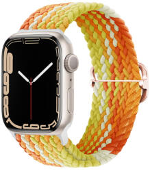 BSTRAP Elastic Nylon szíj Apple Watch 38/40/41mm, fragrant orange (SAP013C16)