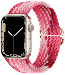 BSTRAP Elastic Nylon szíj Apple Watch 42/44/45mm, strawberry (SAP013C46)