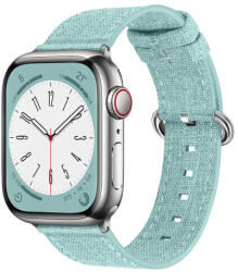 BSTRAP Denim szíj Apple Watch 42/44/45mm, light green (SAP015C13)