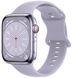 BSTRAP Smooth Silicone szíj Apple Watch 42/44/45mm, lavender (SAP014C19)