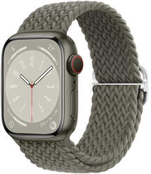 BSTRAP Elastic Nylon szíj Apple Watch 38/40/41mm, olive (SAP013C29)
