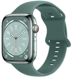 BSTRAP Smooth Silicone szíj Apple Watch 42/44/45mm, beedle green (SAP014C20)