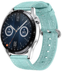 BSTRAP Denim szíj Huawei Watch GT3 46mm, light green (SSG031C0509)