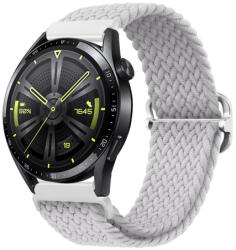 BSTRAP Elastic Nylon szíj Garmin Venu 2, pearl white (SSG025C1407)