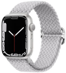 BSTRAP Elastic Nylon szíj Apple Watch 42/44/45mm, pearl white (SAP013C42)