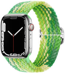 BSTRAP Elastic Nylon szíj Apple Watch 38/40/41mm, lime (SAP013C15)