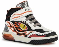 GEOX Sneakers Geox J Inek Boy J369CD 0FEFU C0422 D White/Orange