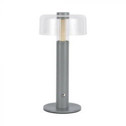 V-TAC 1W LED Tölthető Asztali lámpa - 1800mAh - szürke - 7944 (7944)