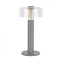 V-TAC 1W LED Tölthető Asztali lámpa - 1800mAh - szürke - 7944