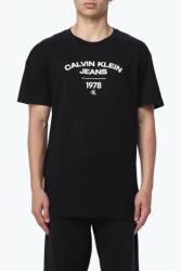 Calvin Klein Jeans Tricou barbati cu imprimeu cu logo J30J324206-BLACK negru (J30J324206-L-BLACK)